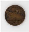 (FRENCH LINE.) ""Normandie."" Medallion commemorating the ship''s first voyage to Rio de Janeiro,